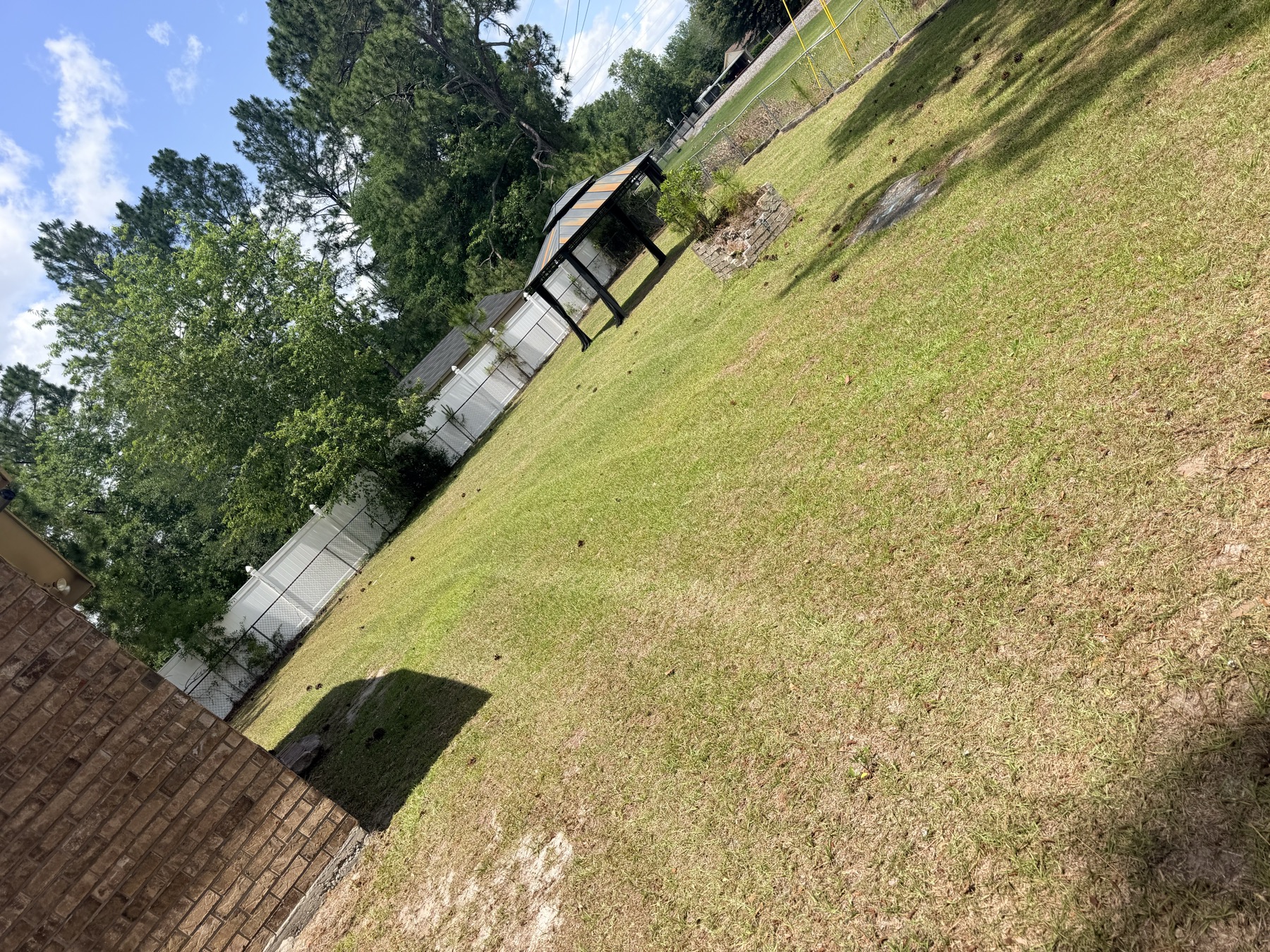 Maintained backyard property